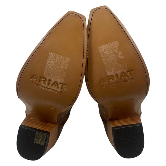 Ariat Cassanova X Toe Western Cowboy Boot Shade of Grain Brown Size 9 - Picture 9 of 15